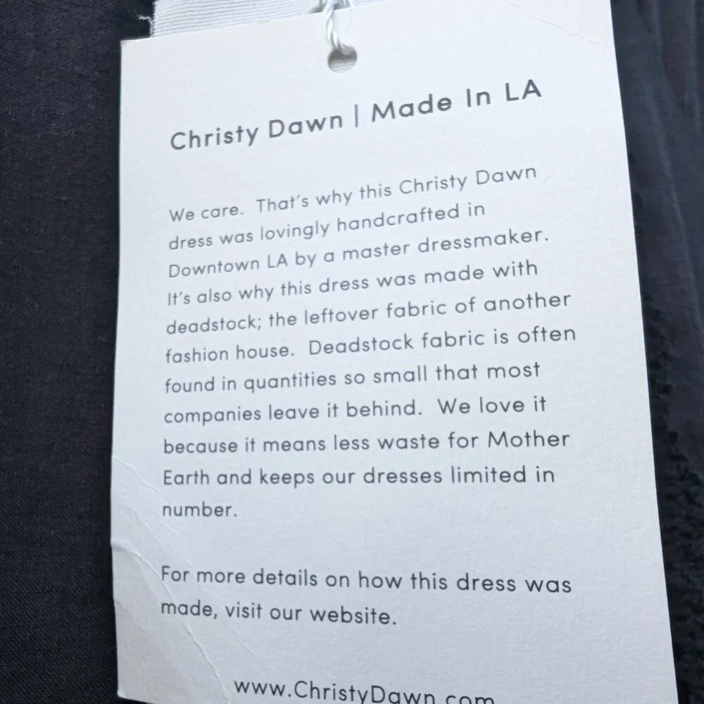 Christy Dawn Simone dress Noir xs/small - Picture 2 of 14